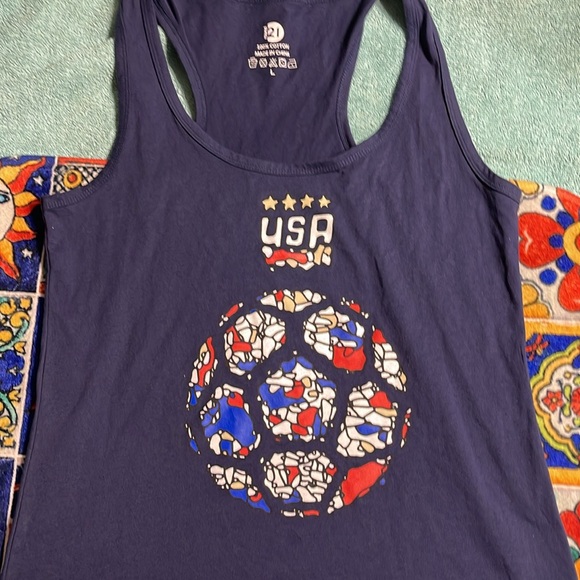 NWOT USA soccer tank top L - Picture 2 of 6